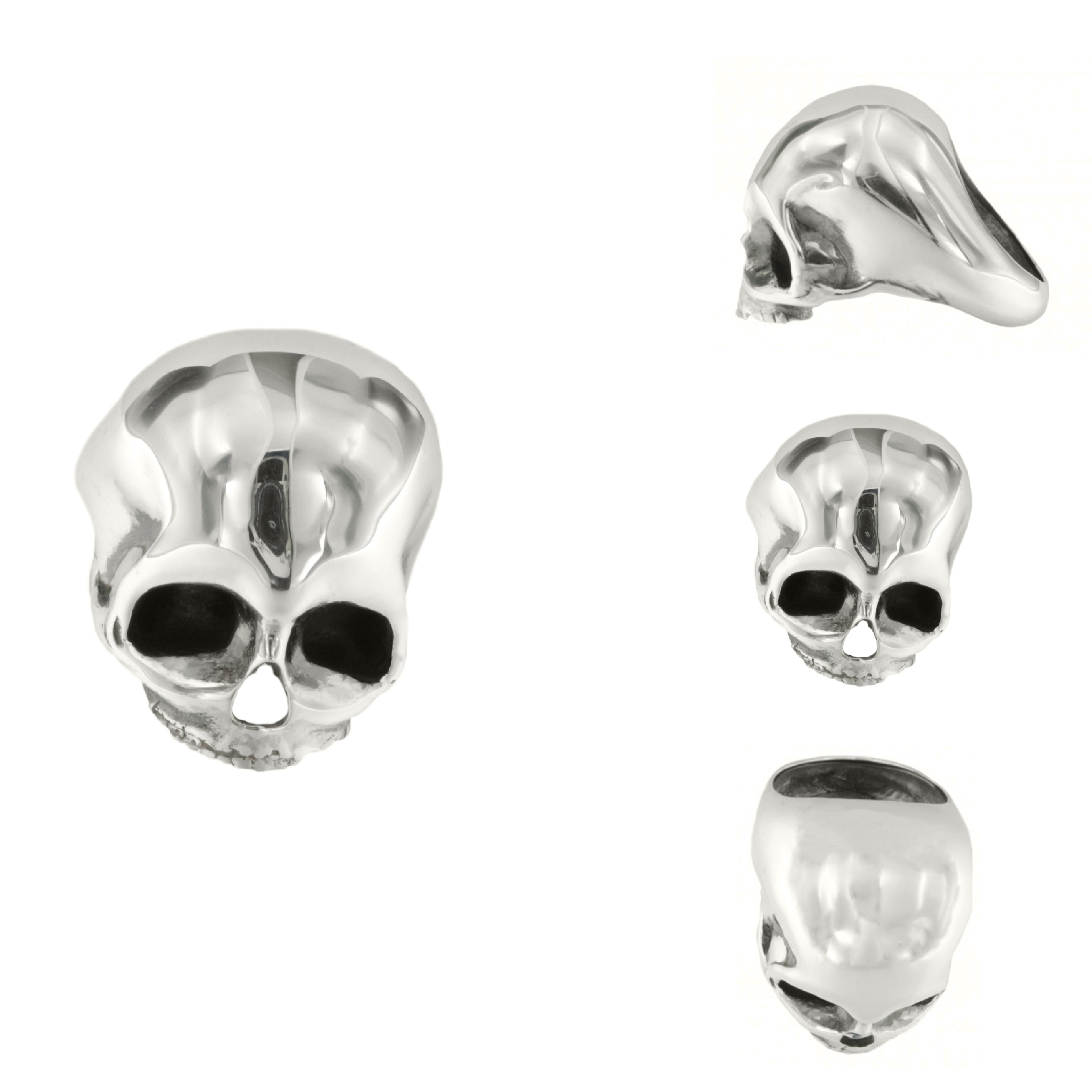 Inel Argint 925 Smooth Skull
