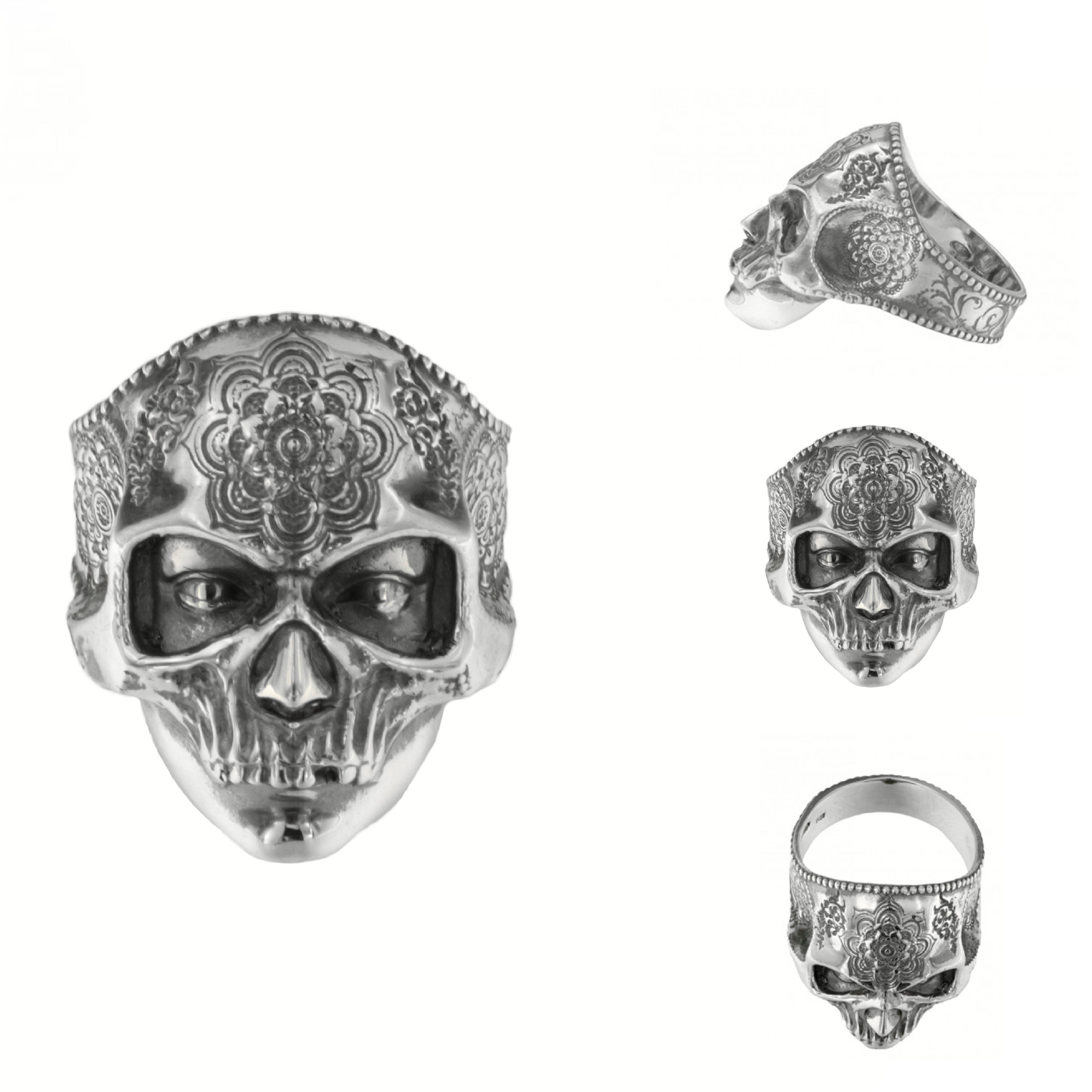 Inel Argint 925 Muertos Skull