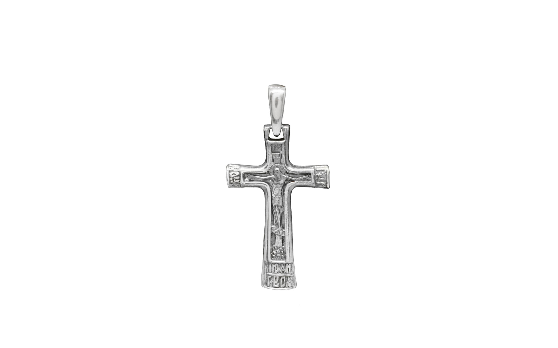 Pandantiv Argint 925 Cruce Iisus Hristos Rastignit