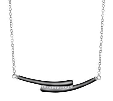 Lantisor cu Pandantiv Colectie Ceramica Argint 925 Accesoriu Incrustat cu Zirconii