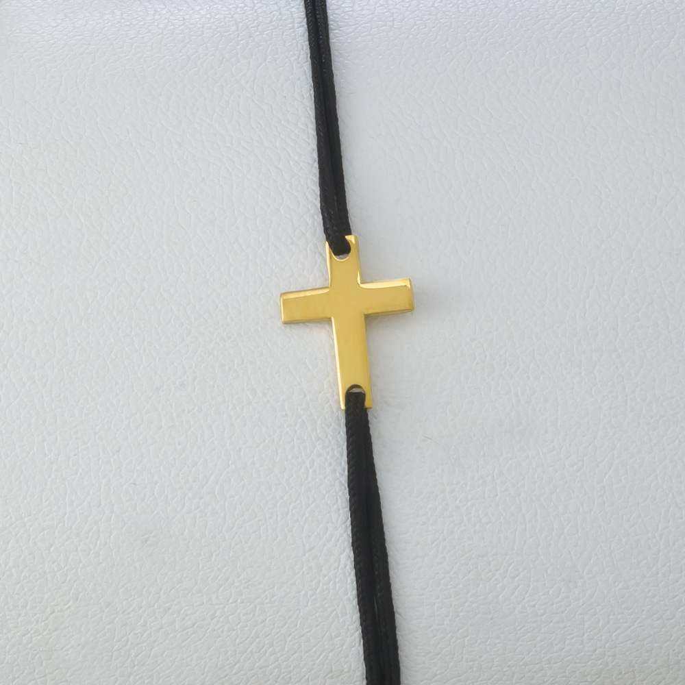 Bratara Cruciulita - argint 925 aurit
