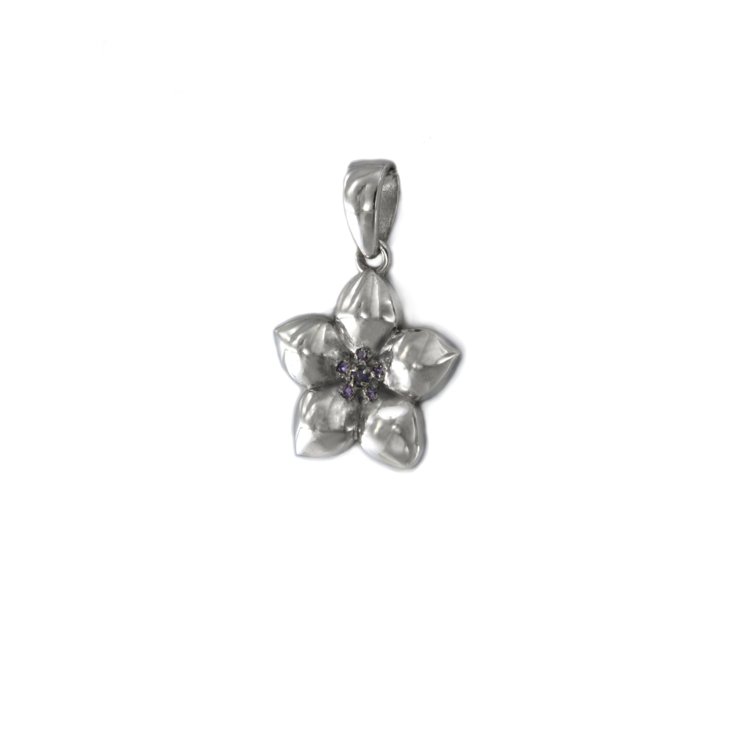 Pandantiv Argint 925 Floare cu Pietre Zirconiu