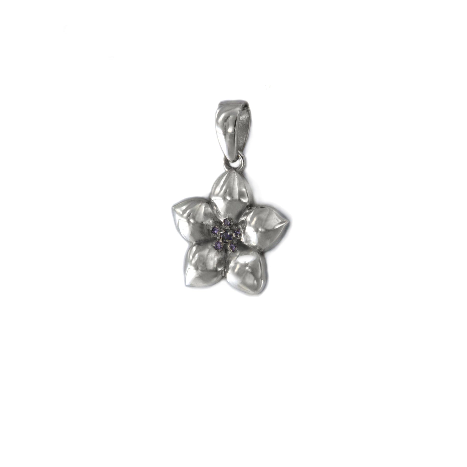 Pandantiv Argint 925 Floare cu Pietre Zirconiu