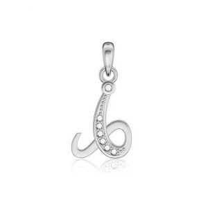 Pandantiv Argint 925 Litera I cu Pietre Zirconiu