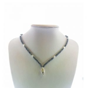 Colier cu pietre labradorit