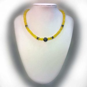 Colier cu pietre citrin