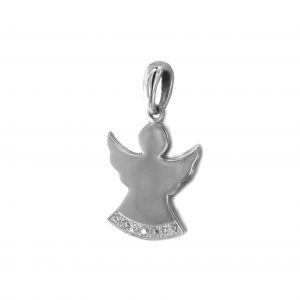 Pandantiv Argint 925 Ingeras Mare cu Pietre Zirconiu