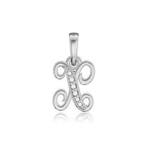 Pandantiv Argint 925 Litera X cu Pietre Zirconiu